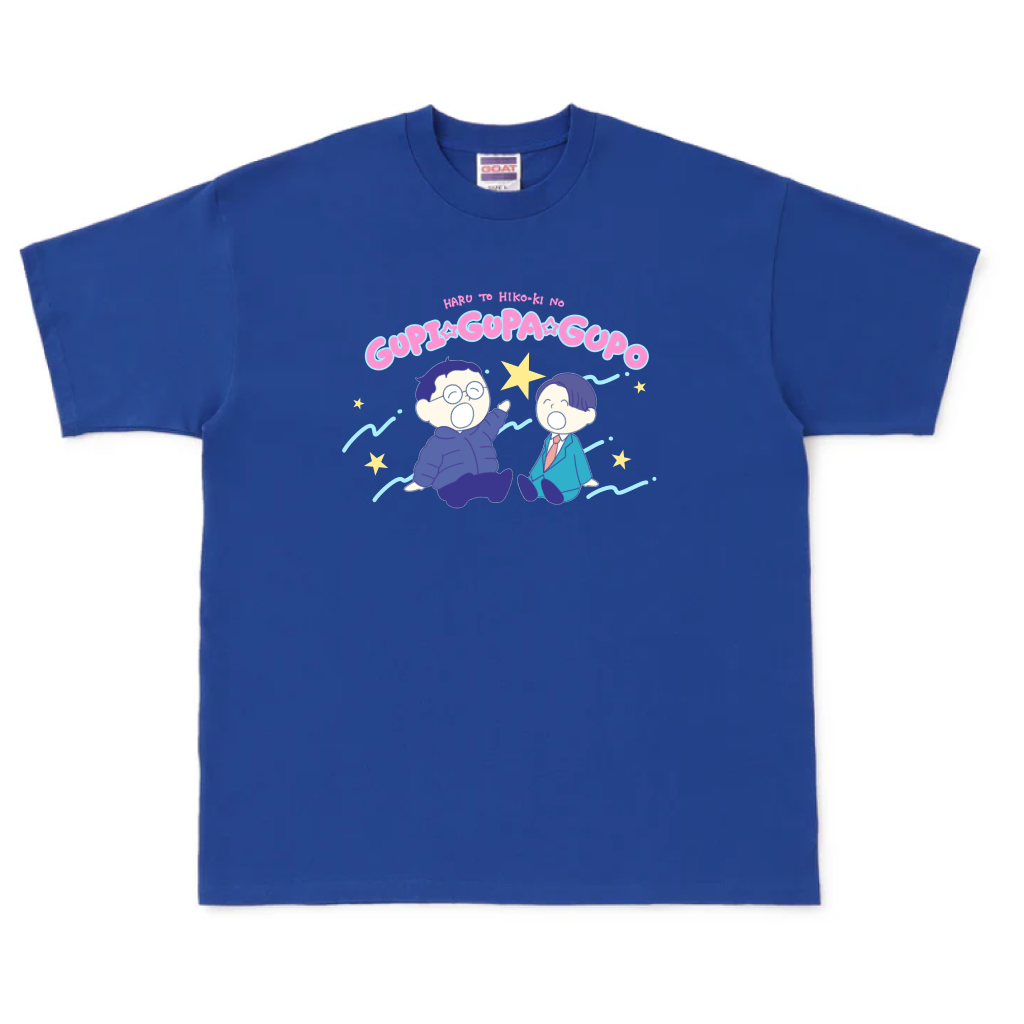 【春とヒコーキのグピ☆グパ☆グポ】ビッグシルエットヘビーウェイトTシャツ(受注製造)-GERA公式グッズ