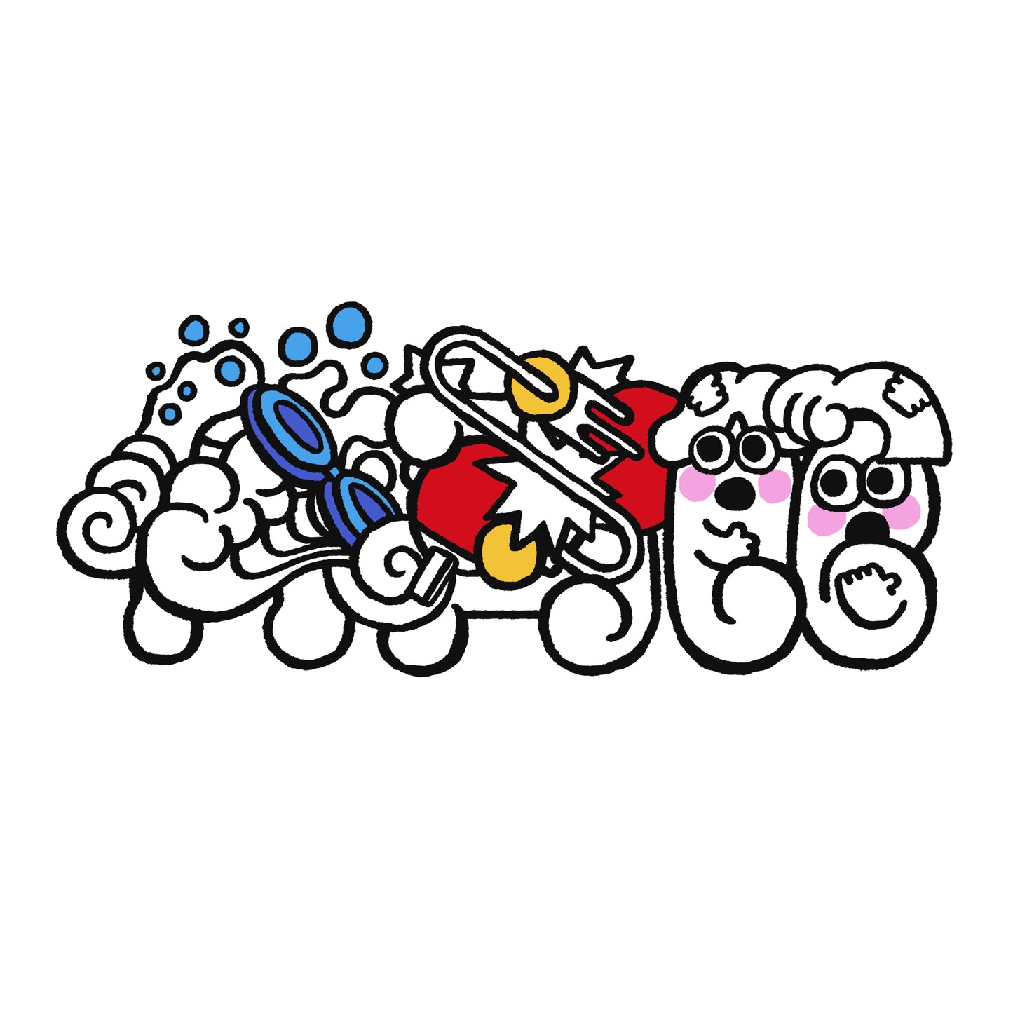 【コットンのバタフライピンポン】(事後通販)体育館サコッシュ